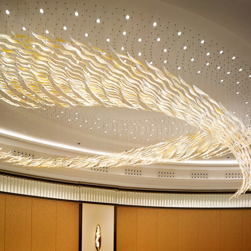 Professional customized auditorium lobby crystal chandelier