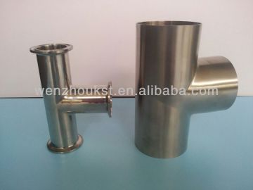 stainless steel pipe fittings 3A tee