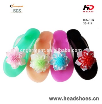 2016 Fancy Lady Jelly Shoes PVC Woman Flip Flop Girls Slipper