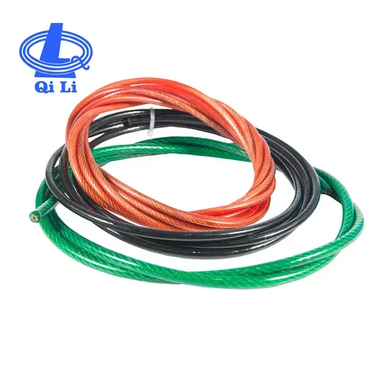 High Tensile Black PU/PA Plastic Coated Wire Rope