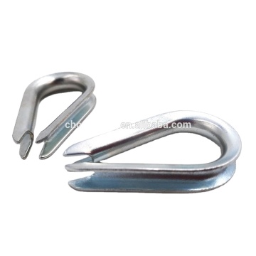 Pembekal Cina: 3/16 \ "Karbon Steel Gaya Eropah Elektrik Galvanized Wire Tali Thimble