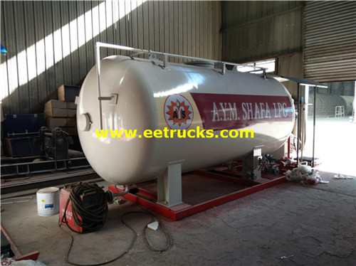 20000L 10ton محطات البروبان محمولة على الانزلاق