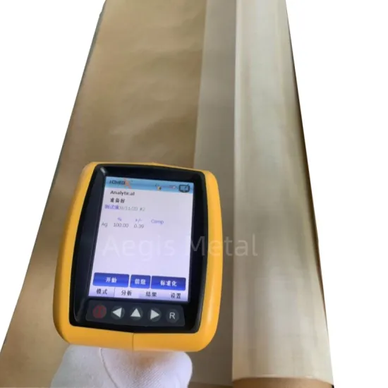 Ultra Fine Silver Wire Mesh for Heat Conduction - 99.99% Pure Silver Mesh (100/80/60/40 Mesh)