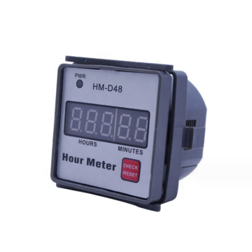 HM-D48 Hour Meter Gauge for Lawn Mower & Farm Tractor - 0-999.99h Timer 220V