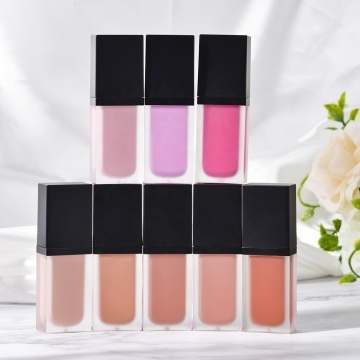 Toptan Özel Etiket Vegan Zulümsiz Sıvı Velvet Blusher-Sıcak Satış 8 renkli yanak paleti
