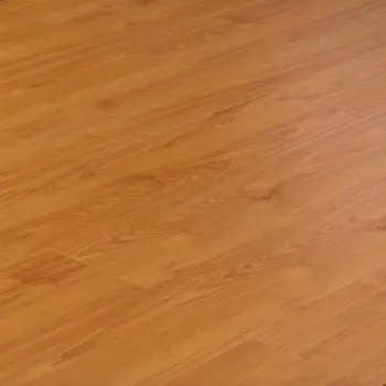 Light brown hand-scraped oak click laminate flooring