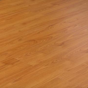 Light brown hand-scraped oak click laminate flooring