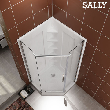 Sally Corner Badezimmer Duschbad drehte sich an Türgehäuse