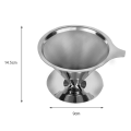 Stainless Steel Funnel-shaped Coffee Filters