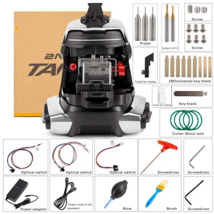2m2 Tank 2 Pro CNC Key Cutting Machine for Mul-t-lock Dimple Multi-point Keys with Protective Shell