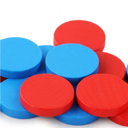 Travel-friendly Wooden Connect Four Game: Perfect for Kids and Family Entertainment
