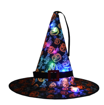 Glowing Witch Hats for Halloween - Bulk Pack, Eye-Catching Design for Night Events