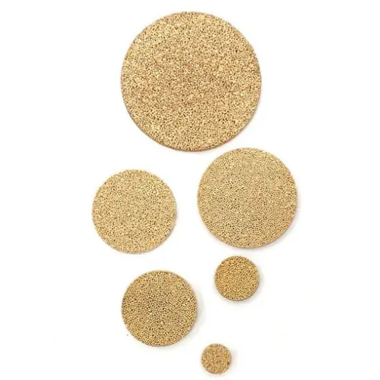 Brass Sintered Porous Disc Filter Metal Bronze Filter