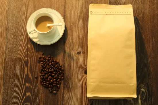 1000g flat bottom side gusset kraft paper bag