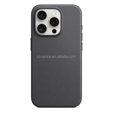 Hållbar återvunnet Microtwill FineWoven telefonfodral för iPhone 15, 15 Pro, 15 Pro Max
