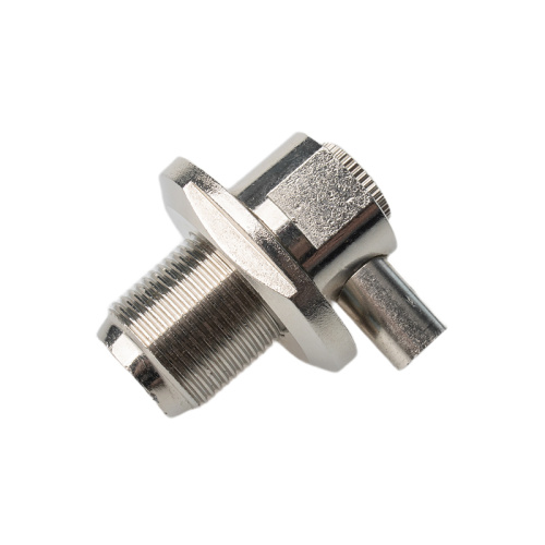 Bulkhead Mount Female SO-239 UHF Coaxial Cable Connector
