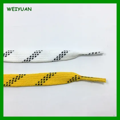 Wholesale custom colored waxed hockey shoes field laces