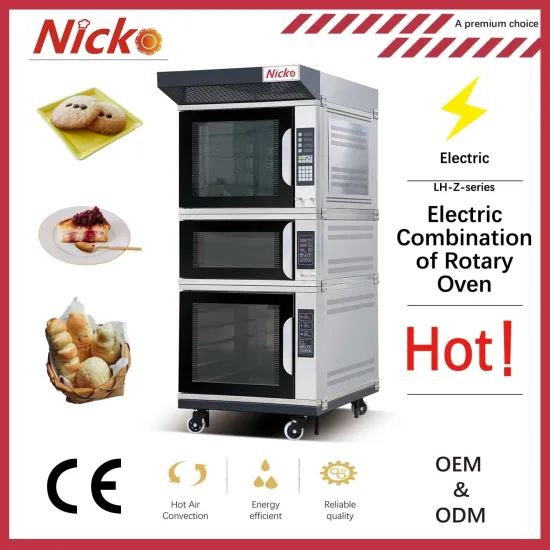 2023 Hot Sales Top New Steam Electric Lh-Z-Series Electric Combination of Rotary Oven