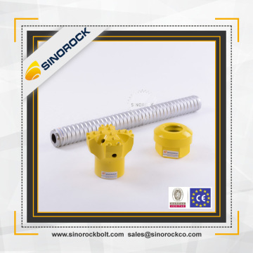 SINOROCK tunneling support hollow threaded rod soil nailing anchors