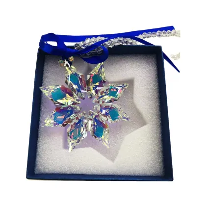 Transparent Crystal Snowflake Suncatcher - Christmas Gifts and Car Pendant