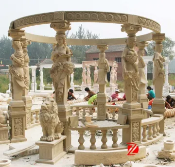 Luxury stone garden gazebo