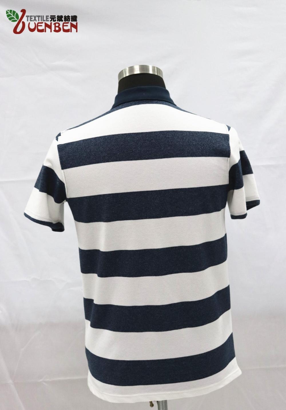 95%Cotton 5%Spandex YD Jacquard Stripe Men's Shirt