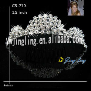 Big Clear Rhinestone Wedding Bridal Tiaras Crowns