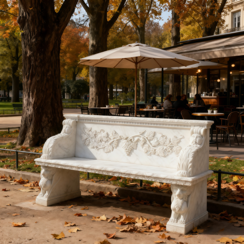 Luxury Outdoor Marble Table and Chair Set