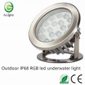 Outdoor IP68 RGB ha condotto la luce subacquea