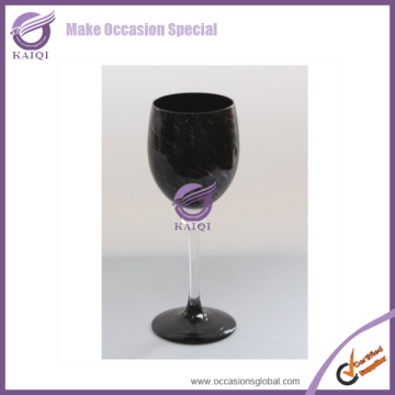 #17365 high quality china manufacturer black wine glass