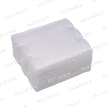 Water jet finishing cotton pads