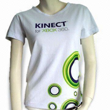 Knitted T-shirt, Made of Cotton, Customized Designs and Logos are Accepted