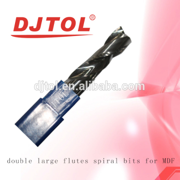 Double large flutes spiral bits for MDF(A series) end mills