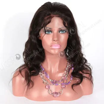 natural looking virgin brazilian remy full lace wig baby hairs