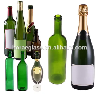 Glassware Manufacturer Handmade glass empty frosted 750ml empty vodka/grape wine glass bottle