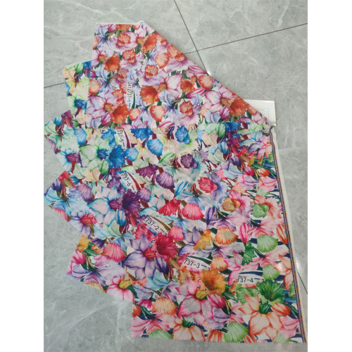 100% Polyester Polyester Smooth Digital Printed Chiffon Dress kain