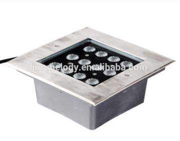12W Waterproof IP67 24V Steady Color or RGB led Square inground light LED underground Lamp under ground Lighting