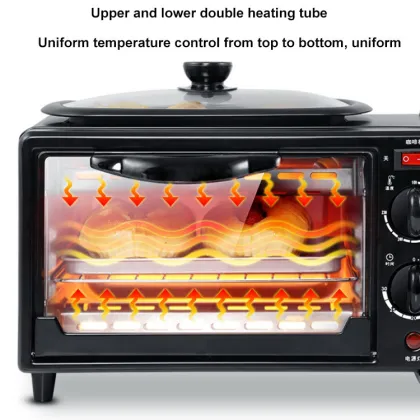 Silver Crest 3-in-1 Breakfast Maker Sandwich Multifunction Machine - Customized OEM Option