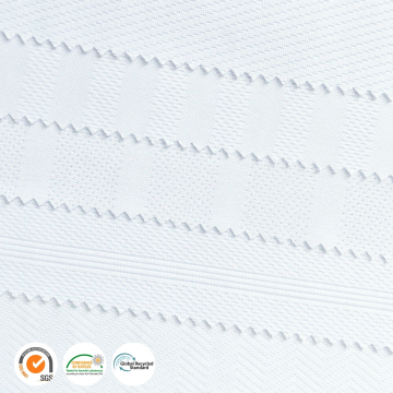 Sustainable 100% Recycled Polyester Sportswear Jacquard RPET Mesh Fabric