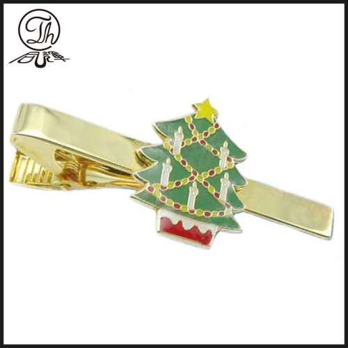 Shinny tie clip engraved on tie clips