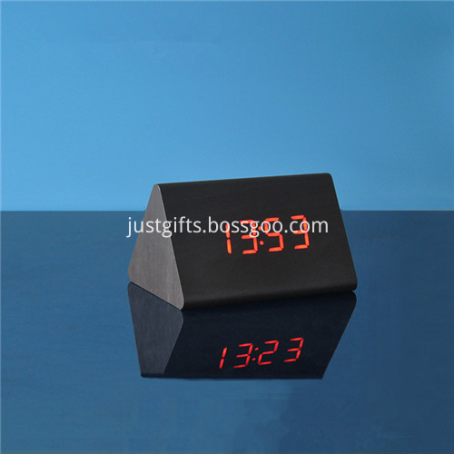 Promotional LED Wooden Table Clock 4