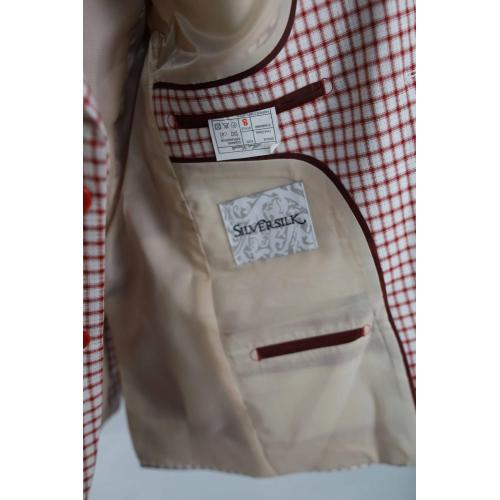 Senaste modedesign Plaid pojkar blazer
