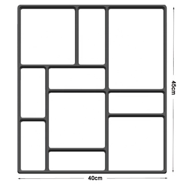DIY Square Concrete Molds for Paving and Stepping Stones