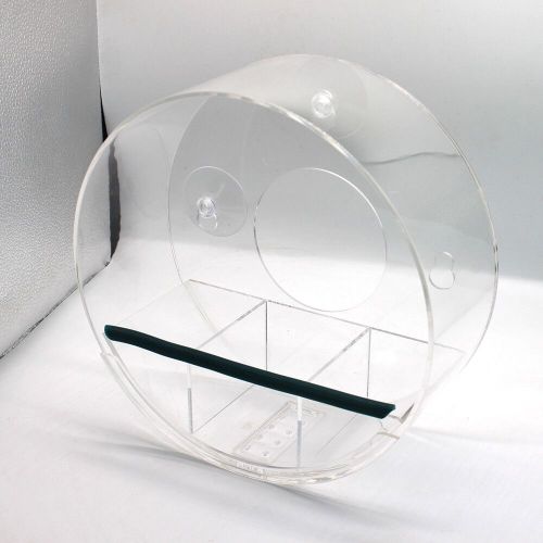 Round Clear Acrylic Bird House with Sucker