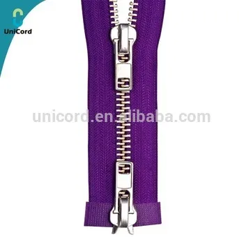 zipper metal long chain Open End on 2 ways