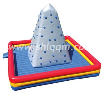 2014 Hot sports game inflatable climbing wall with high quality