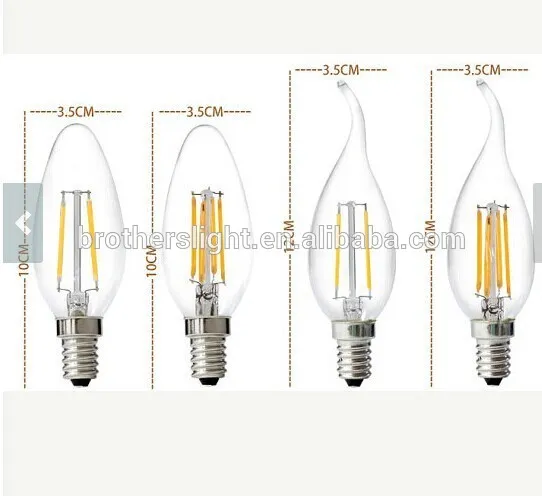 E14 LED candle Antique vintage style edison light bulbs squirrel cage Filament special lamp