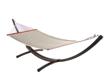 Steel hammock bed  with sapce-saving stand