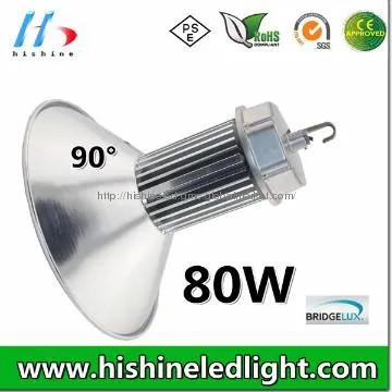 80w led high bay light for wareshouse and gas station