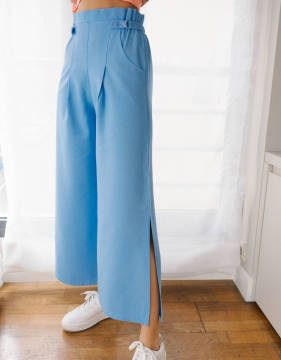 2020 Hot Sale Wide Leg Pant With Buckle